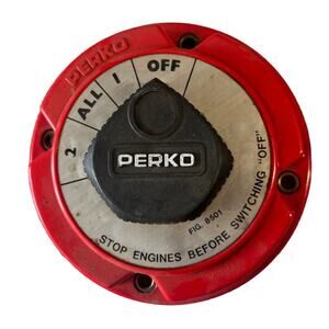 Perko Battery Cutoff Switch Marine Cat No 8501 RV Tested/Works